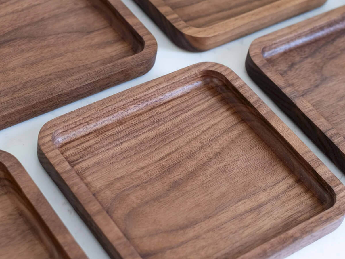 oak hardwood soap dishes